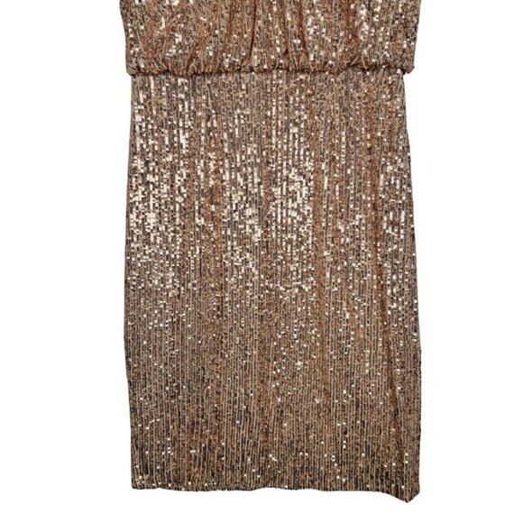 Eliza J Mock-Neck Sequined Bodycon Dress - Picture 7 of 12